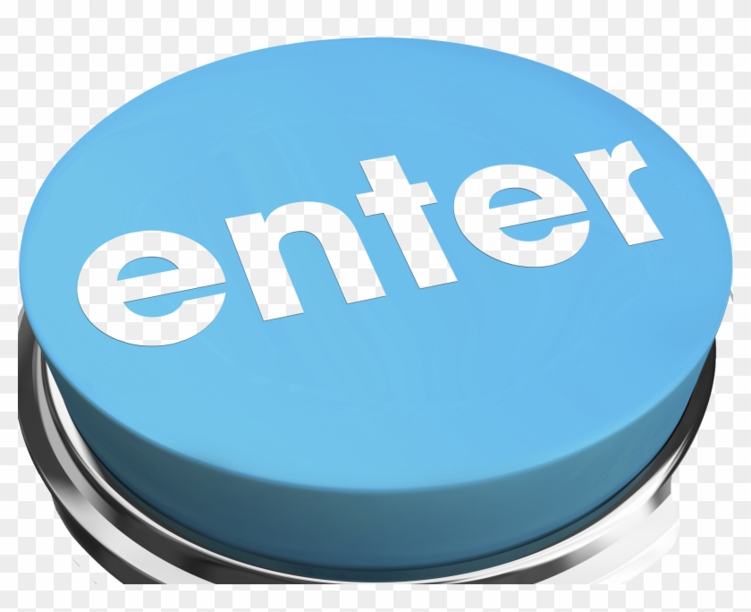 Enter Blue Button 000014110771 Full - Button Clipart