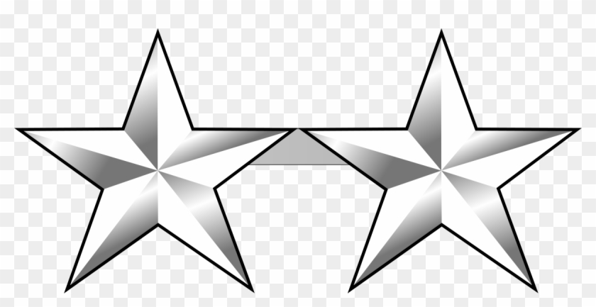 2 Star General Rank Clipart
