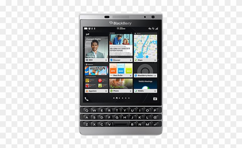 Blackberry Mobile Png Free Download - Blackberry Passport Silver Clipart #5063500