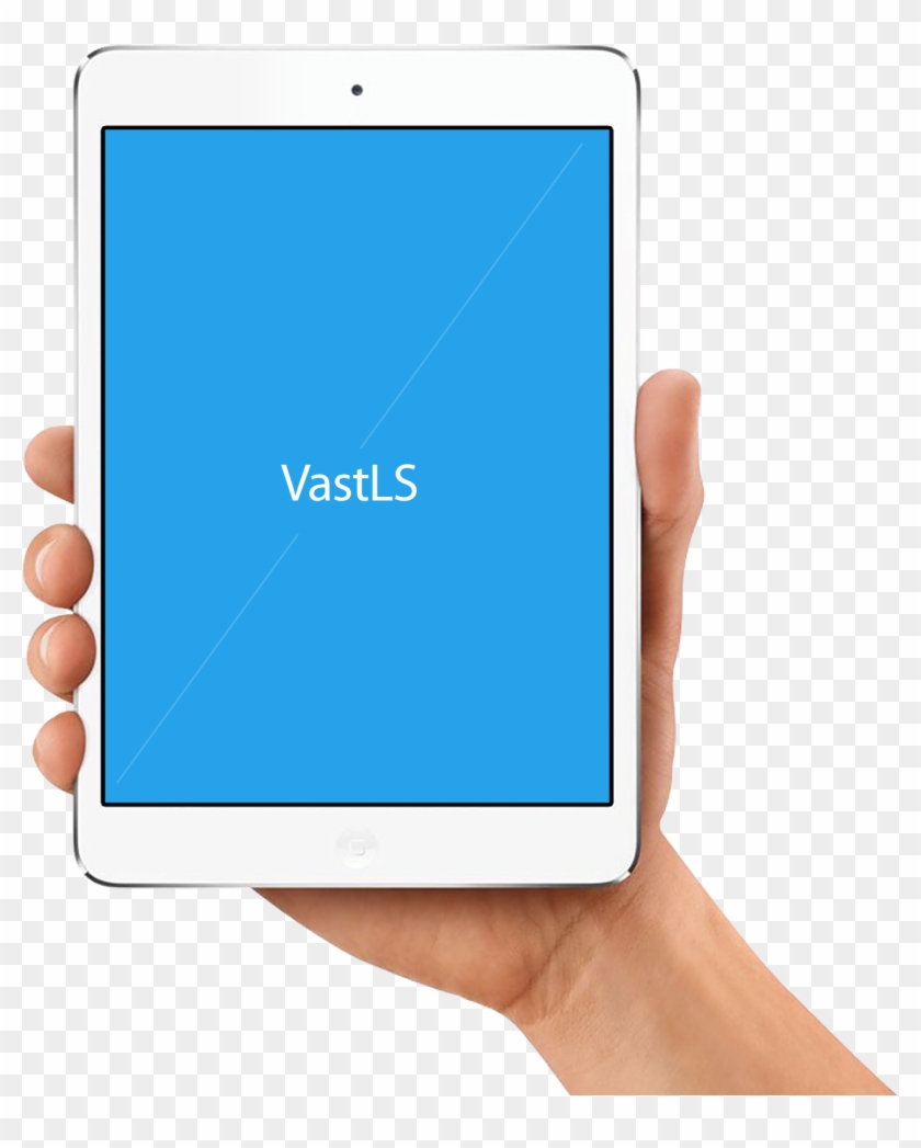 Ipad Mini In Hand - Apple Ipad Family Clipart
