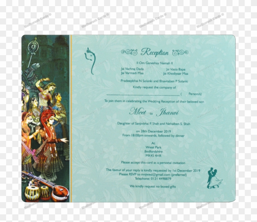 Hindu Wedding Cards - Motorcycling Clipart