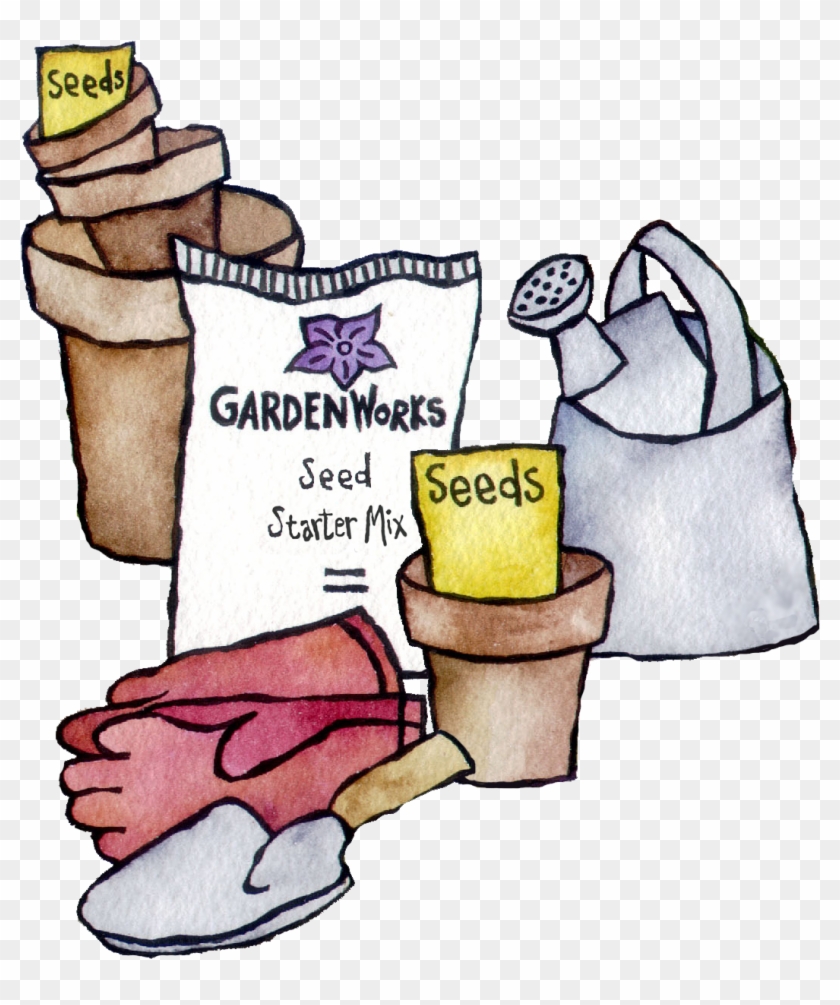 Garden Supplies - Cartoon Clipart