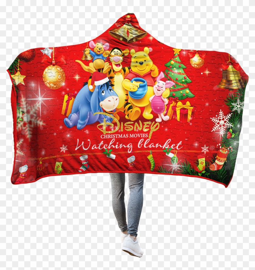 Disney Cartoon Characters 3d Hooded Blanket Hooded - Illustration Clipart