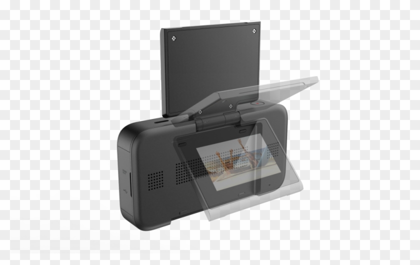 The Yi Horizon Vr180 Camera Has A Flip-up Lcd Screen, - Gadget Clipart