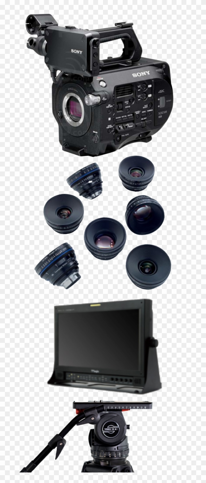 17” Sony Pvm-a170 Oled Monitor With Stand - Sony Fs7 Clipart #5065847