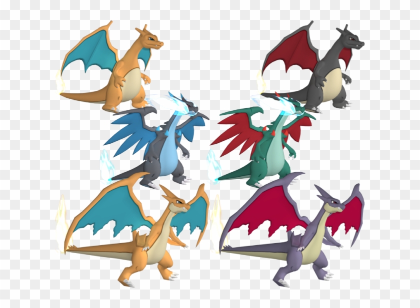 Charizard 3d Model - Imágenes De Charizard De Pokémon Clipart