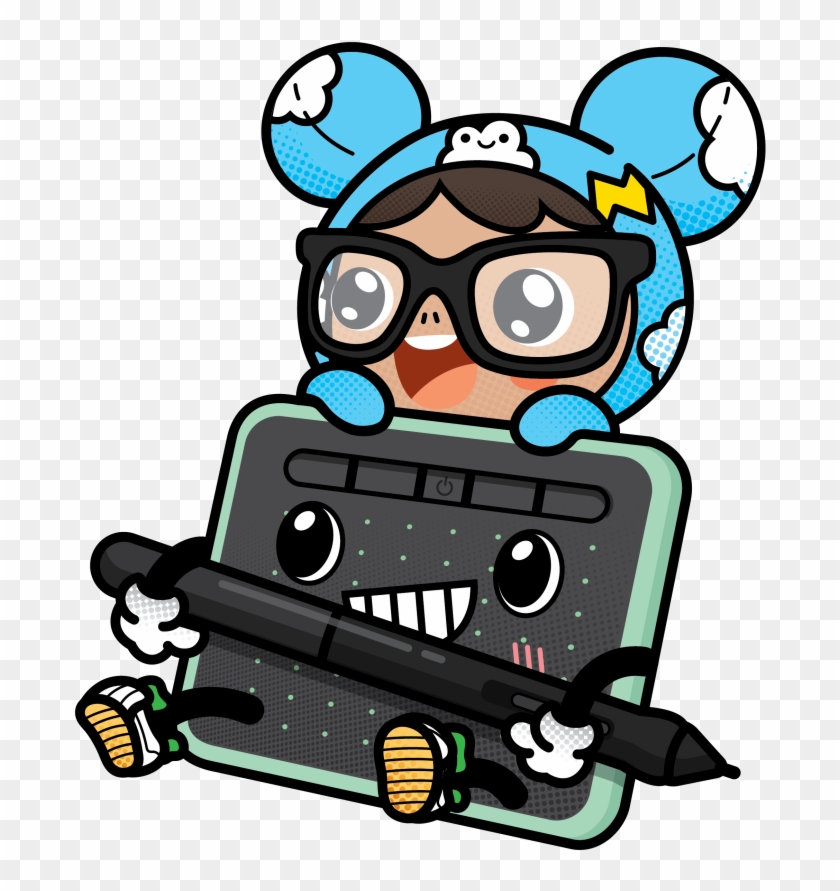 Aiko Wacom Intuos Character - Cartoon Clipart #5065959