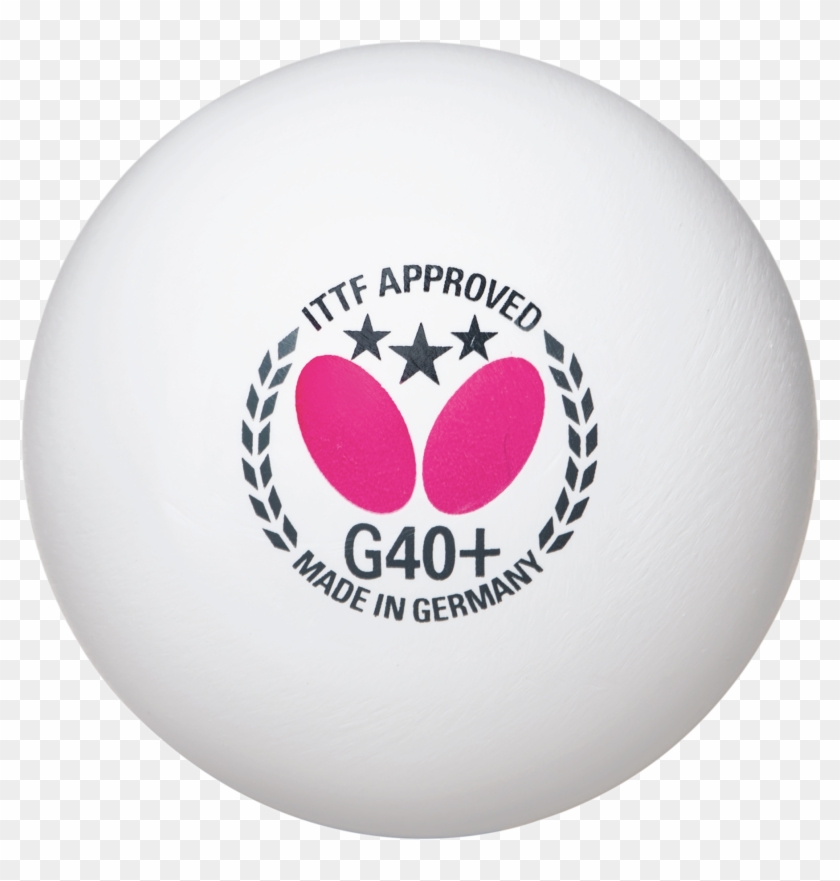 The Butterfly Three-star G40 Ball Is Becoming More - Ball For Table Tennis Clipart #5066286