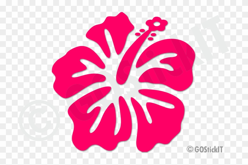 Hibiscus Flower Design 10 Decal - Hibiscus Clipart #5066617