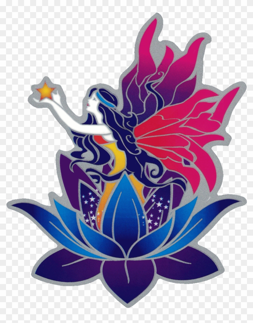 Window Sticker / Decal - Fairy Flower Logo Clipart #5066934
