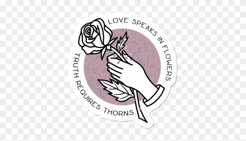 Flowers And Thorns - Illustration Clipart