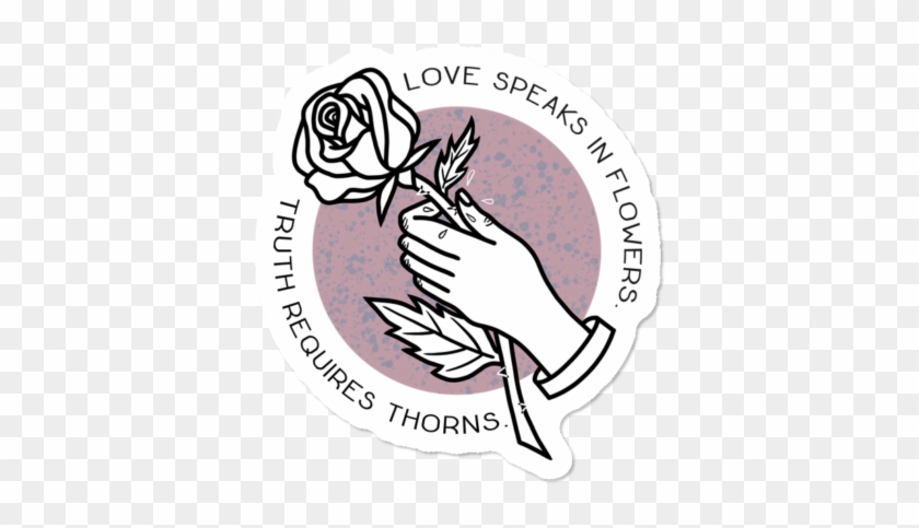 Flowers And Thorns - Illustration Clipart #5066963