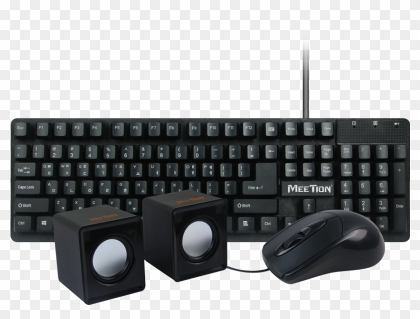 Keyboard, Mouse And Speaker 3 In 1 Combo - Tvs Keyboard Clipart #5067039