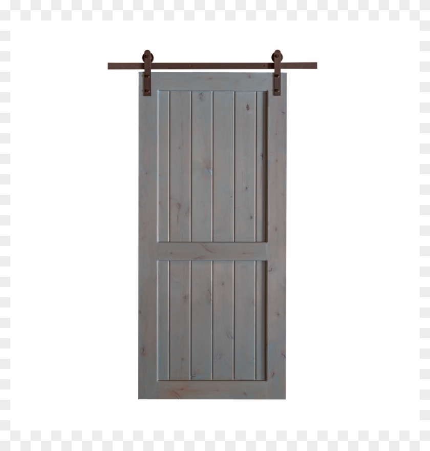 Barn Door 2 Panel V Groove Alder - Sliding Door Clipart #5068063