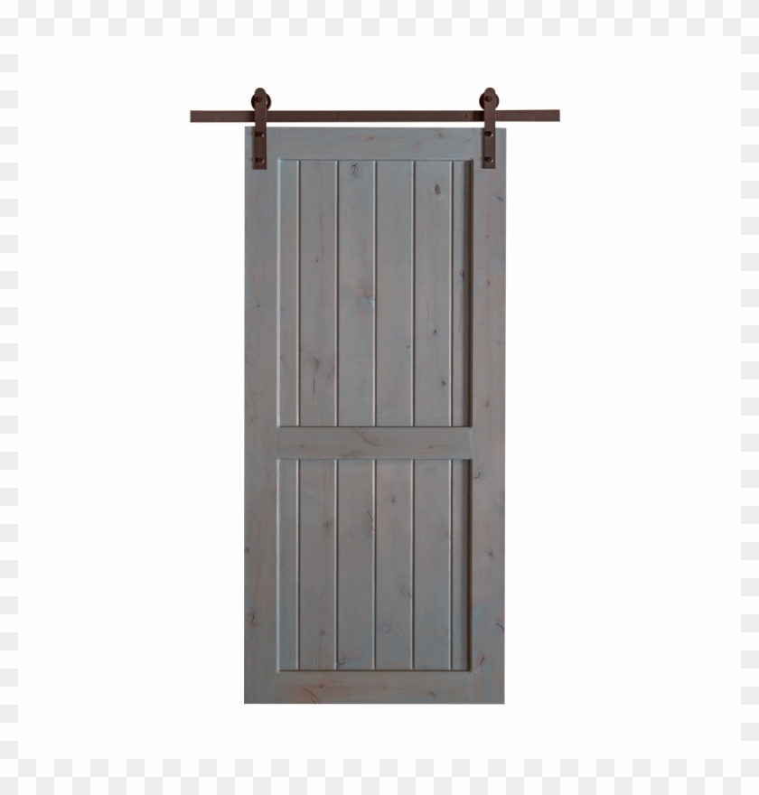 Barn Door 2 Panel V Groove Alder - Sliding Door Clipart