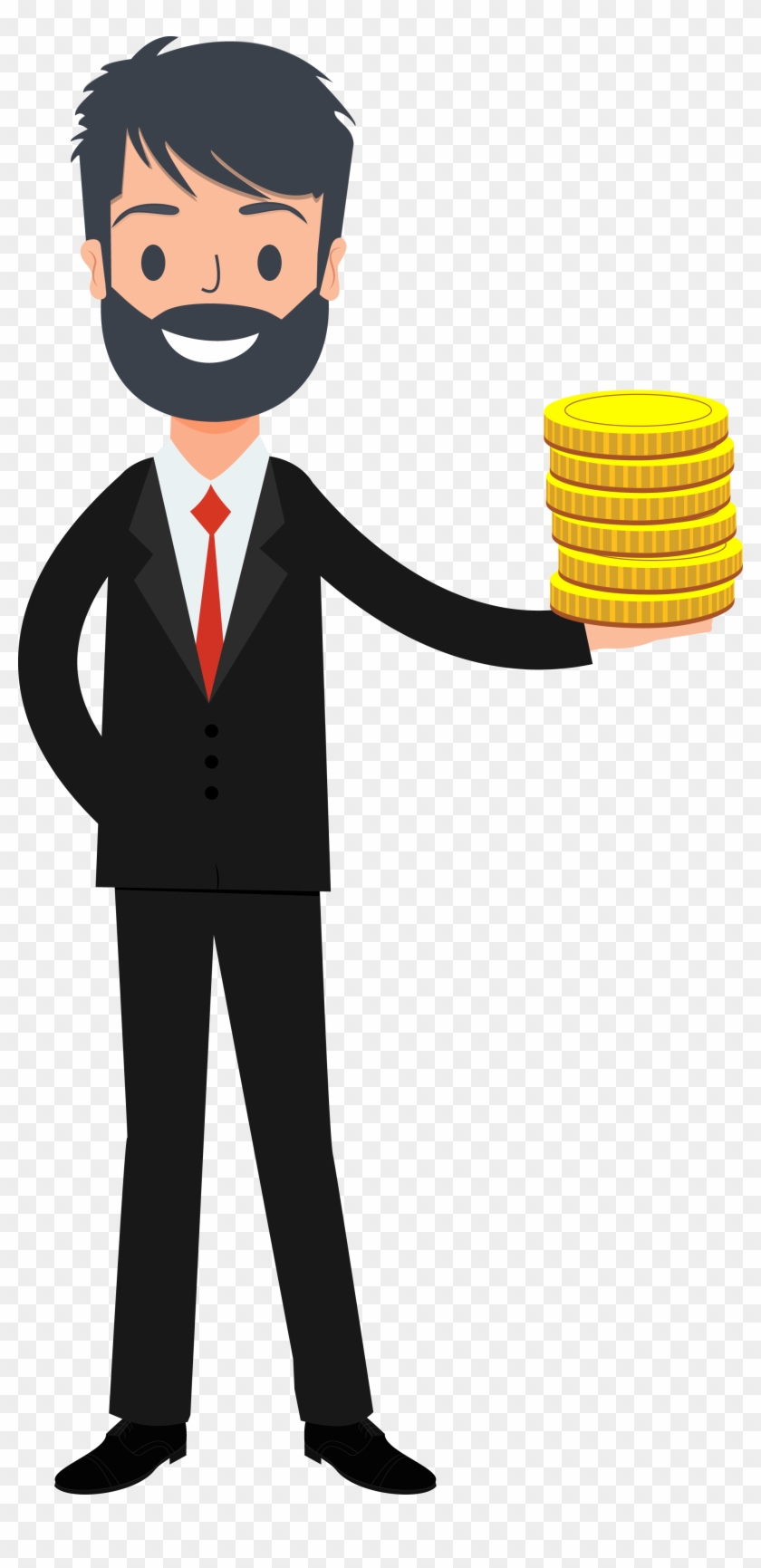 Toon Beard Businessman 94 Clipart #5068068