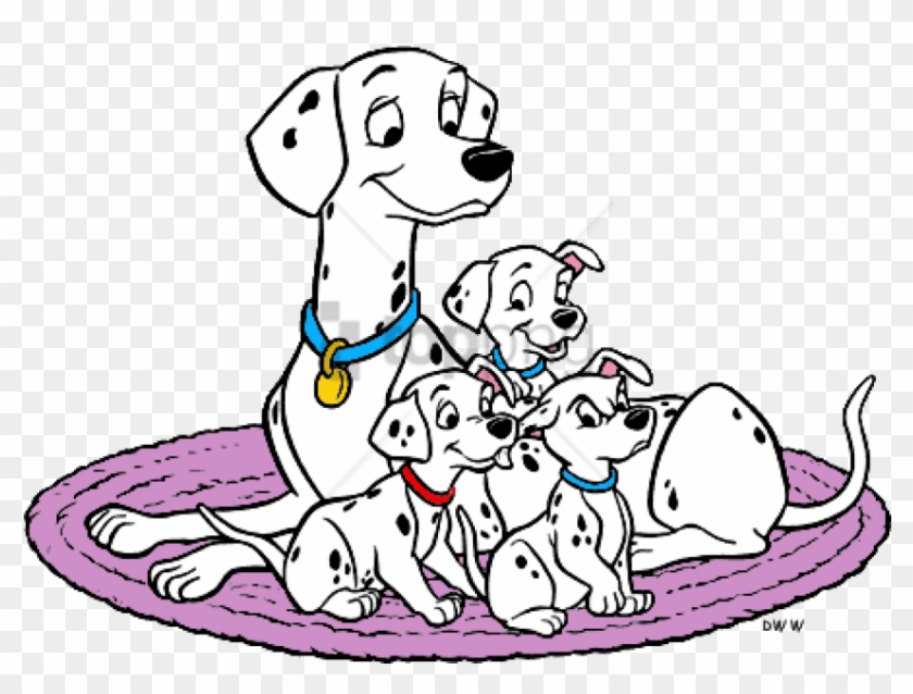 Disney Mother's Day- 101 Dalmatians Coloring Pages - 101 Dalmatians Perdita And Puppies Clipart