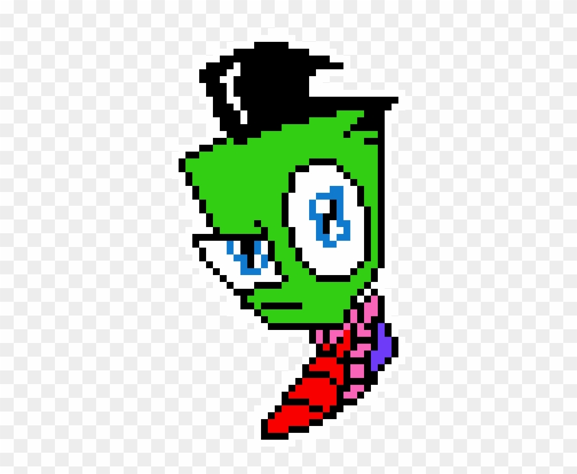 Zim - Invader Zim Cross Stitch Pattern Clipart