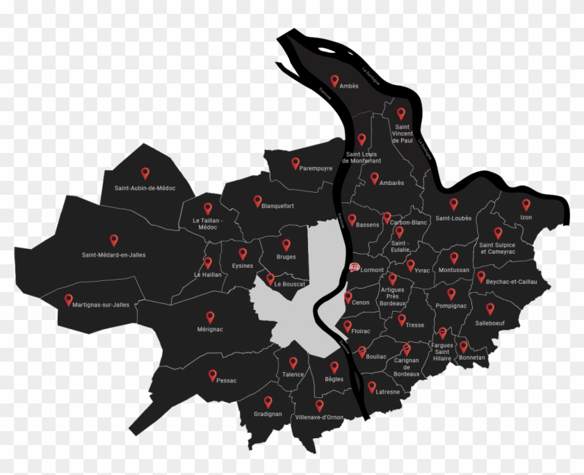 Map Zone De Livraison - Tree Clipart