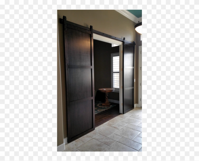 3 Panel Sliding Barn Door In - Home Office Barn Doors Clipart #5068519