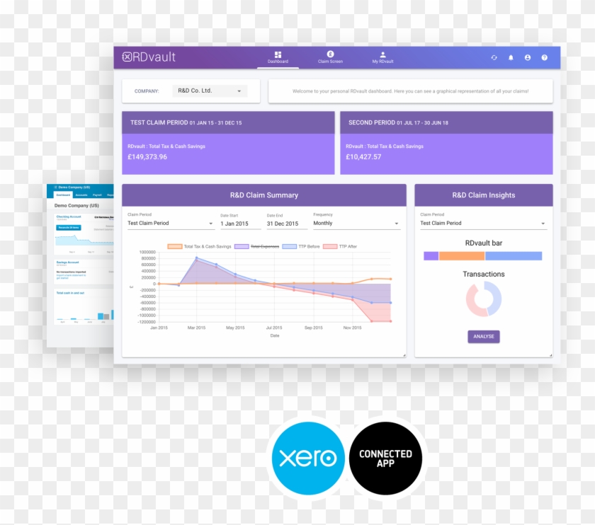 Connect Xero With Rdvault To Instantly Prepare R&d - Xero Clipart #5069083
