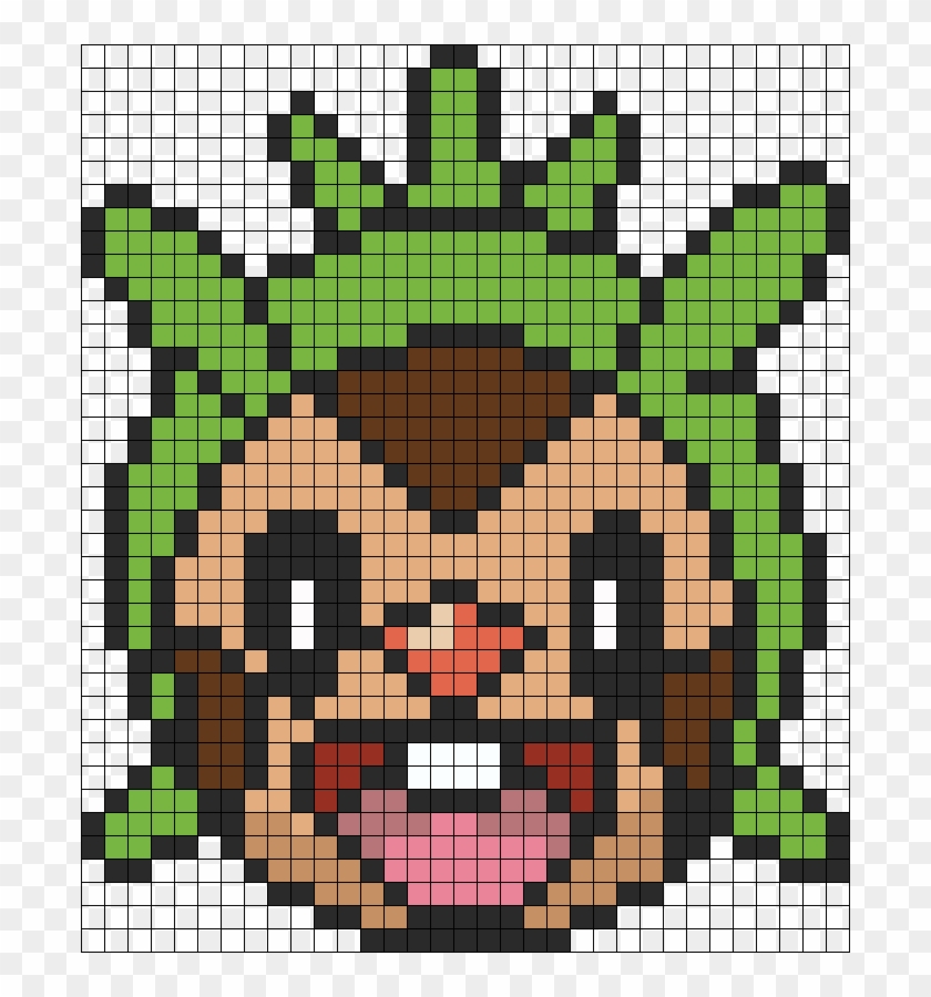 Pokemon Battle Trozei Chespin Perler Bead Pattern / - Chespin Pärlplatta Clipart