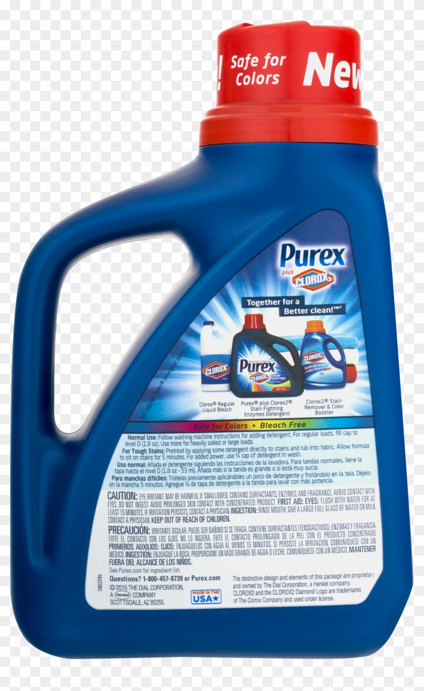 Purex Liquid Laundry Detergent Plus Clorox 2 Stain - Horse Grooming Clipart #5070231