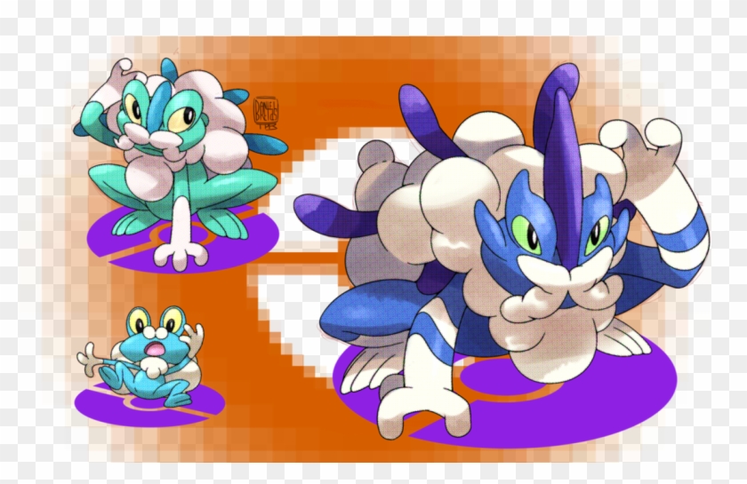 Mustache Froakie Final Evo - Pokémon X And Y Clipart
