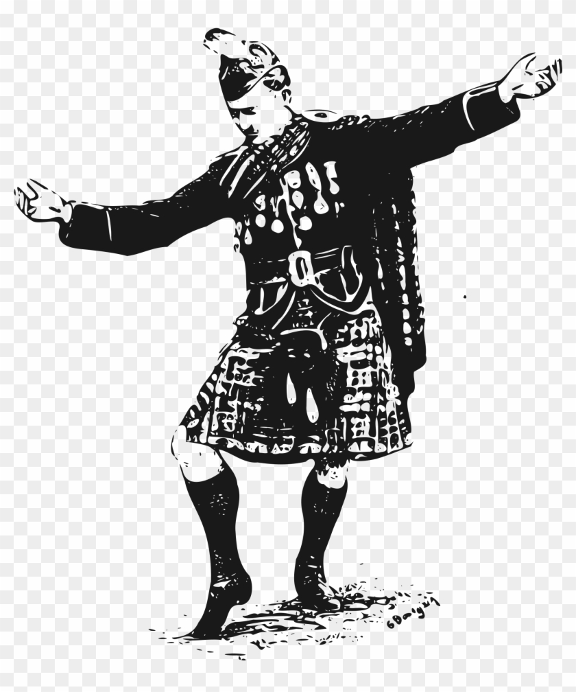 Highlander Png - Free Clip Art Men In Kilt Transparent Png #5070723