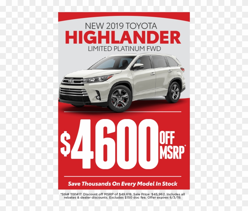 Highlander Special Offers - Compact Sport Utility Vehicle Clipart