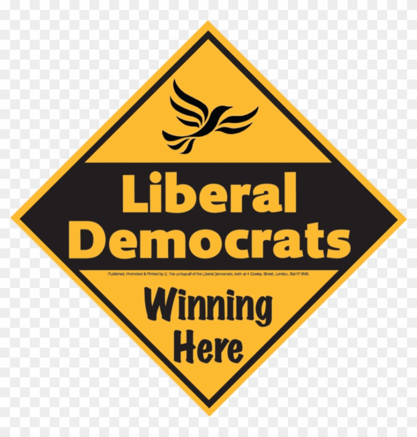 Liberal Democrats Winning Here Poster - Shine A Light On Road Safety Clipart #5071366
