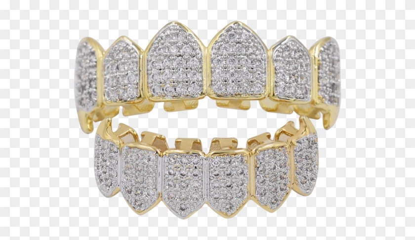 Iced Out Cz Diamond Teeth Grillz - Teeth Grills Clipart