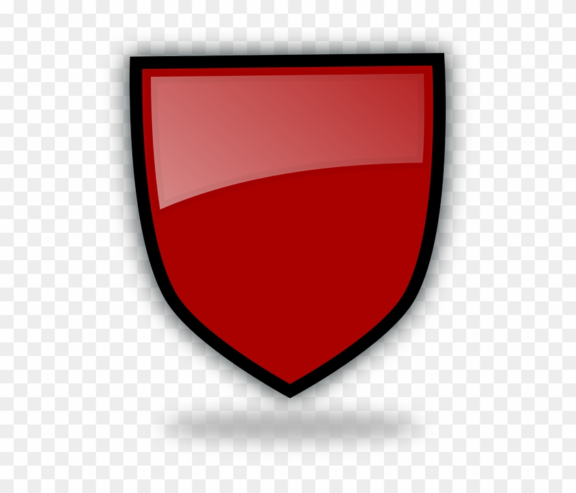 Shield, Protection, Red, Firewall, Antivirus, Armor - Emblem Clipart #5072213