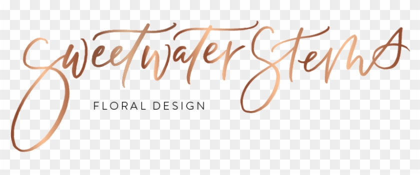 Sweetwater Stems - Calligraphy Clipart #5072599