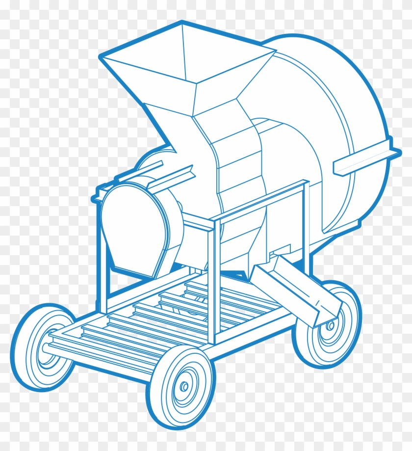 Multicrop Thresher - Cart Clipart #5073930