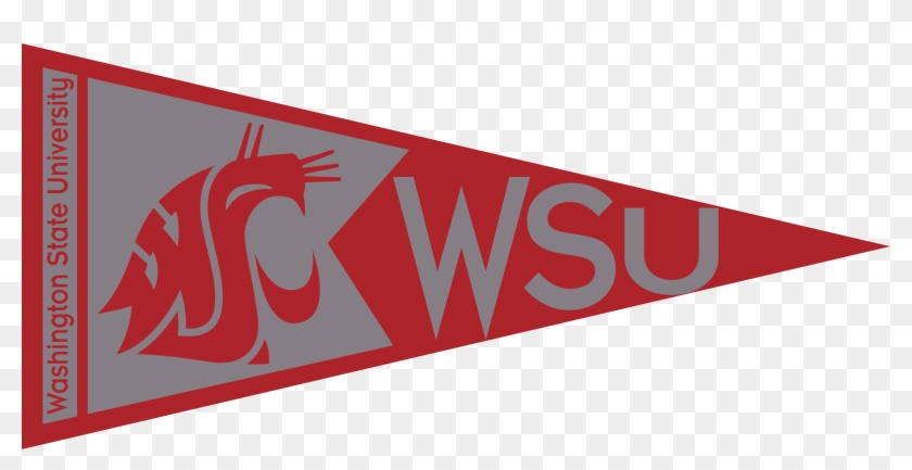 Washington State University Pennant - College Pennants In Washington Clipart #5074541