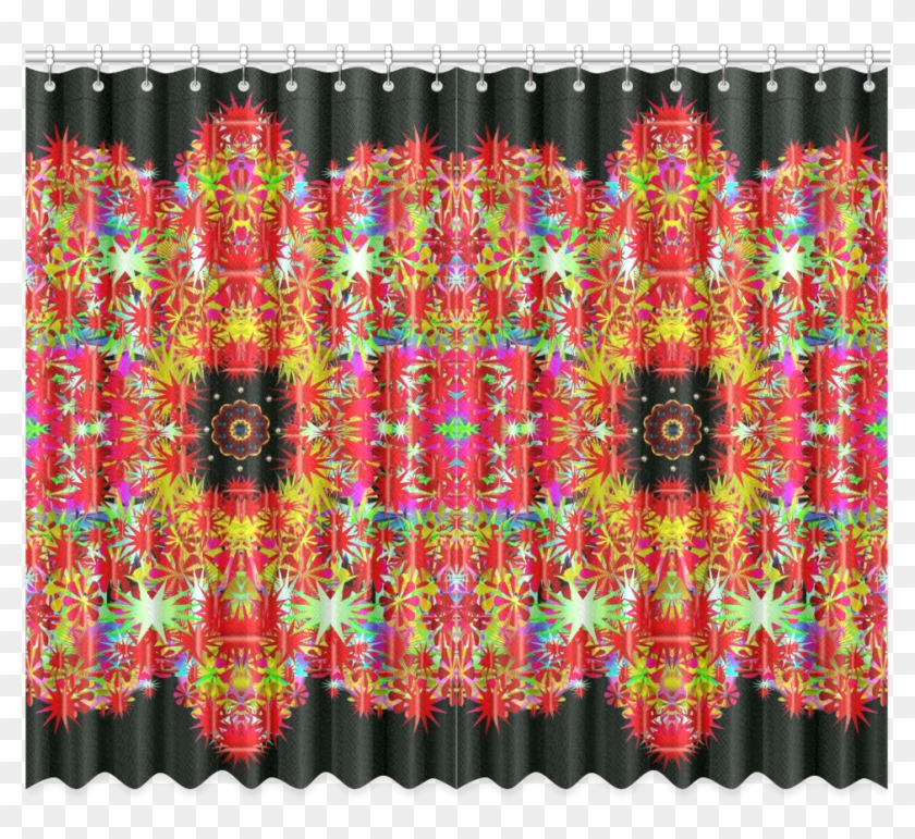 Silent Night Over Earth And Land Of Peace Window Curtain - Window Valance Clipart