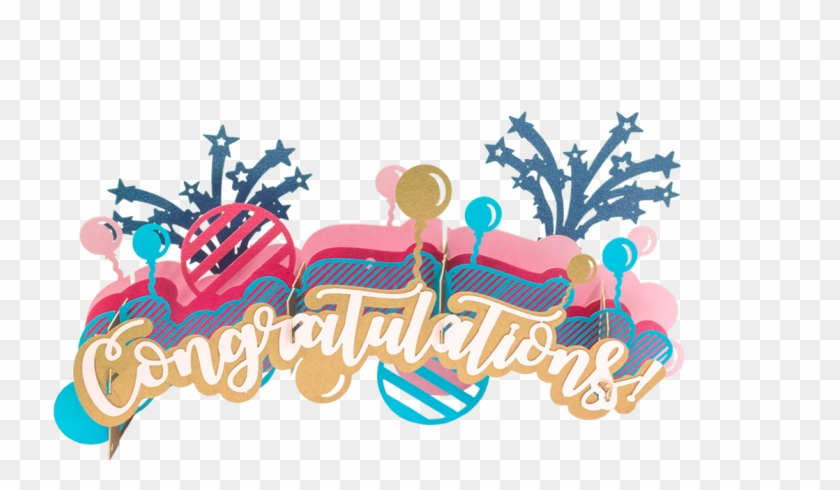 Congratulations Pop Up Card Clipart