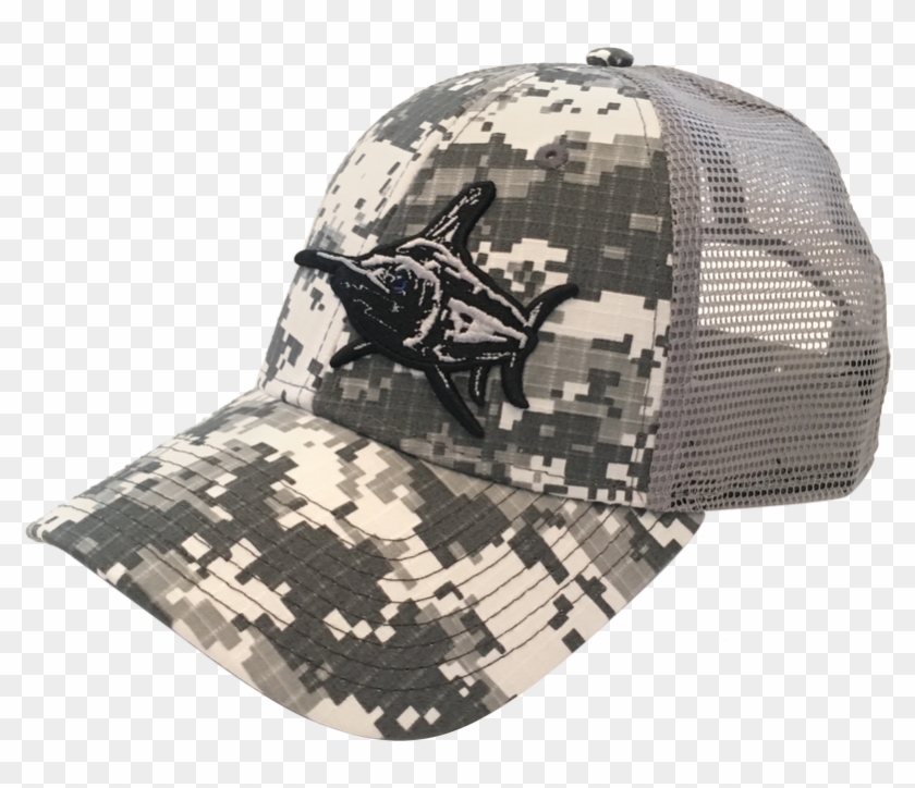 Digital Camo Trucker - Baseball Cap Clipart #5076252
