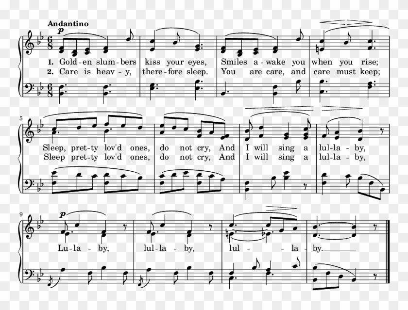 The Child's Own Music Book/i Will Sing A Lullaby - Trill Clipart #5076861