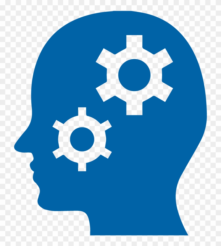 Icon Blue Engagement - Brain Work Icon Png Clipart