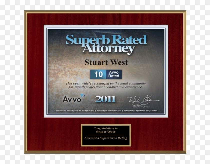 Superb Rated Attorney - Picture Frame Clipart