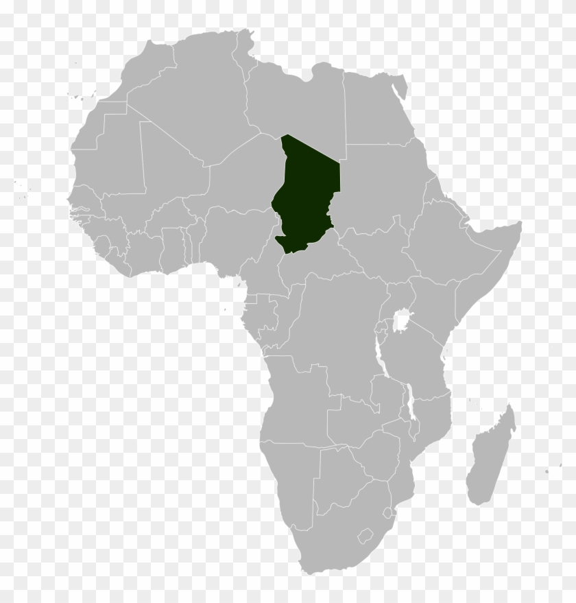 Open - Chad Africa Map Transparent Clipart