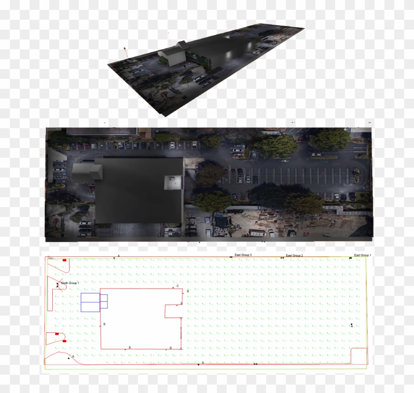 Red Lobster Parking And Perimeter Lighting - Floor Plan Clipart