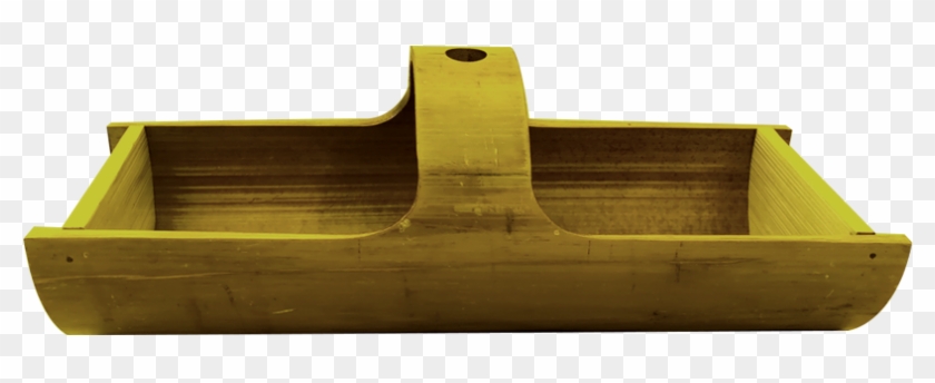 Yellow Bamboo Fruit Basket - Wood Clipart