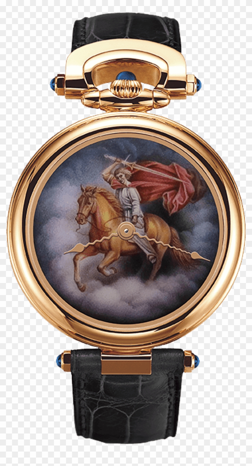 Bovet Watch Gentlemen Fired Enamel Painting By Ilgiz - Bovet Jumping Hour Clipart