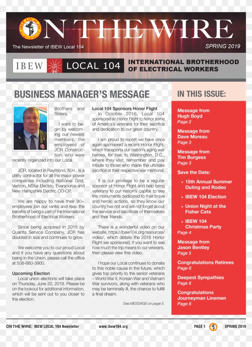 Download The On The Wire Spring 2019 Newsletter - University Of Southern California Clipart