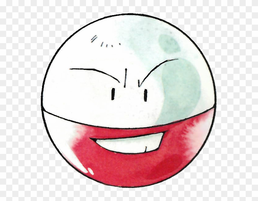 Electrode's Body Is Just Voltorbs Upside-down - Voltorb Is Electrode Upside Down Clipart #5080996