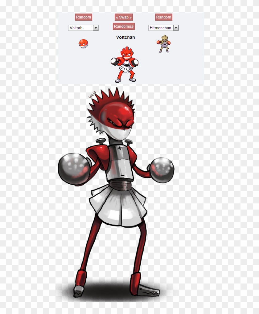 Voltorb Hitmonchan - Pokemon Fusion Ditto Clipart