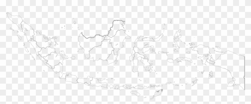 Indonesia Provinces Outline Map - Indonesia Vector Map Png Outline Clipart